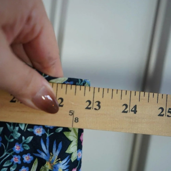 J Jill Dress Womens XL Midi Button Front Boho Cottagecore Dainty Floral Coastal - Picture 6 of 8